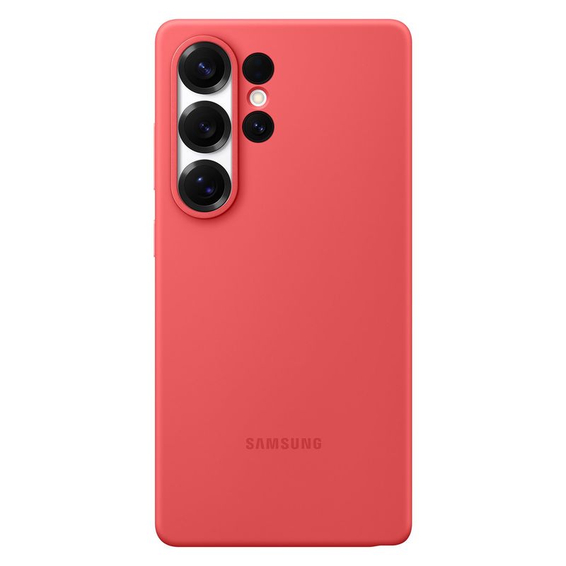 SAMSUNG - Carcasa de Silicona Color Rojo Galaxy S25 Ultra
