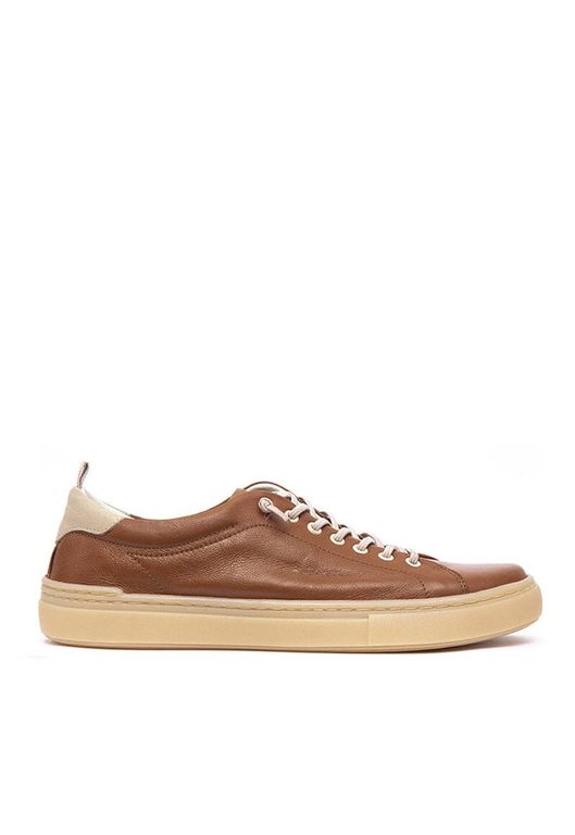Zapatilla Hombre De Cuero Prat Camel C3