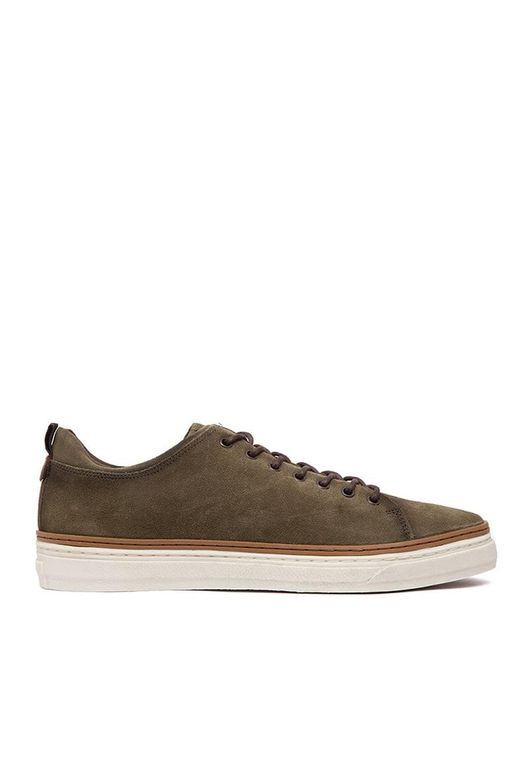 Zapatilla Hombre De Cuero Julio Verde C1