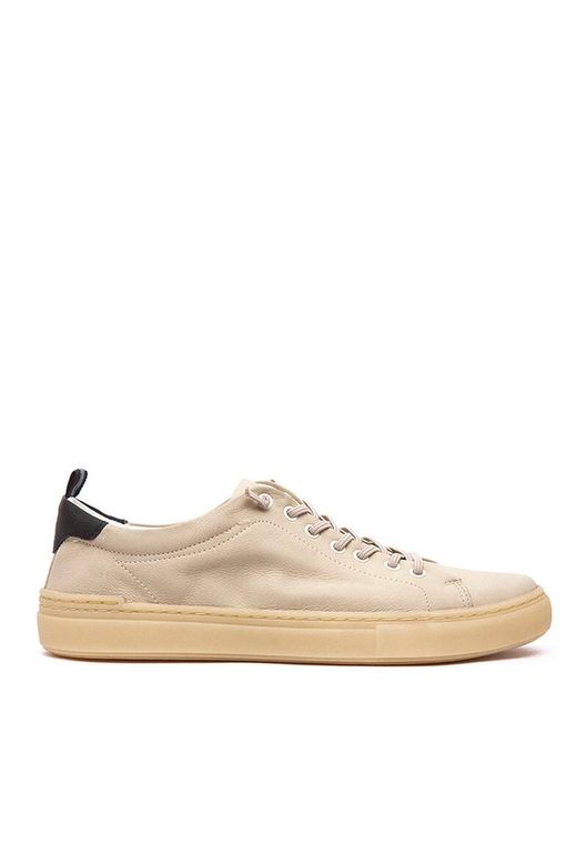 Zapatilla Hombre De Cuero Prat C1 Beige