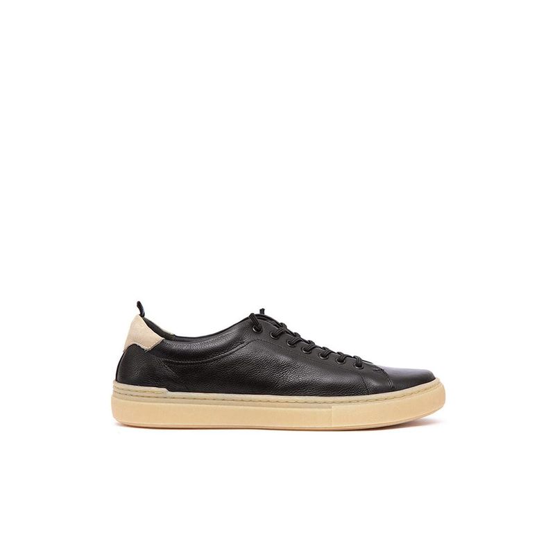 GIANI DAFIRENZE - Zapatilla Hombre De Cuero Prat Negro C2