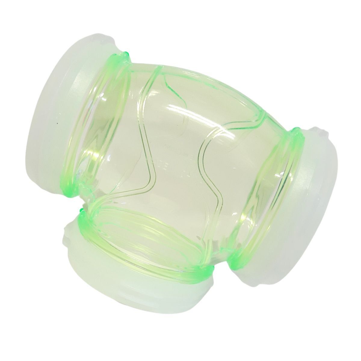 GENERICO - Tubo T Verde Accesorio Para Jaula Hámster Roedores