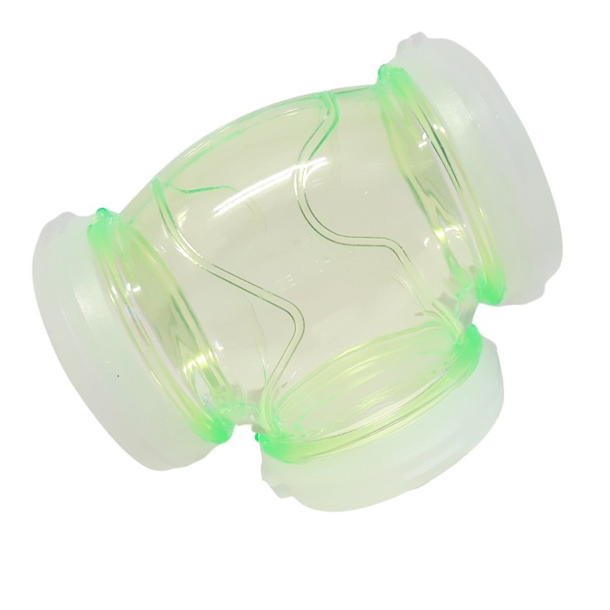 GENERICO - Tubo T Verde Accesorio Para Jaula Hámster Roedores