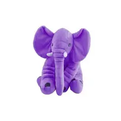 GENERICO - Peluche Elefante de apego para bebes 40cms MORADO