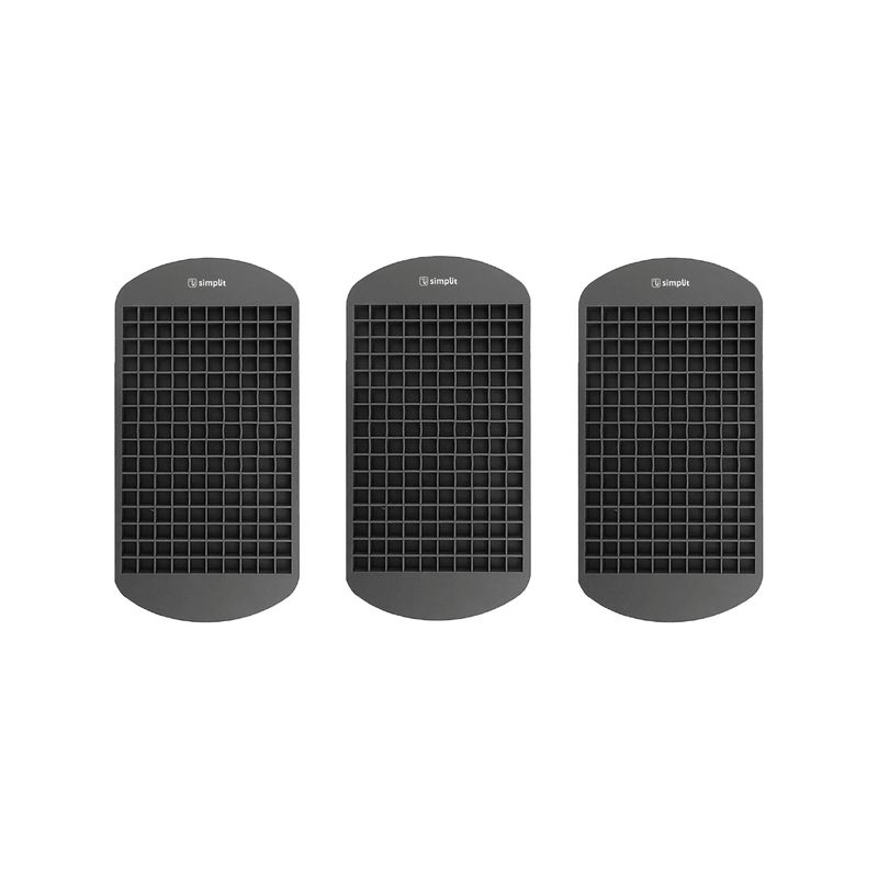 SIMPLIT - Pack 3 Cubeta de Hielo Silicona 160 Mini Hielos