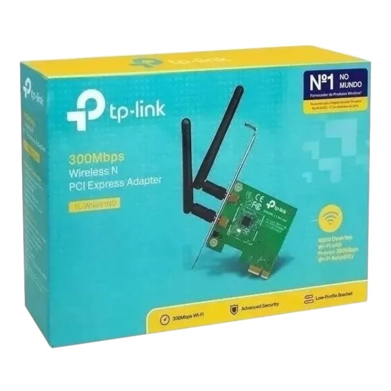 GENERICO - Adaptador PCI Express inalámbrico N TL-wn 881nd 300 Mbps