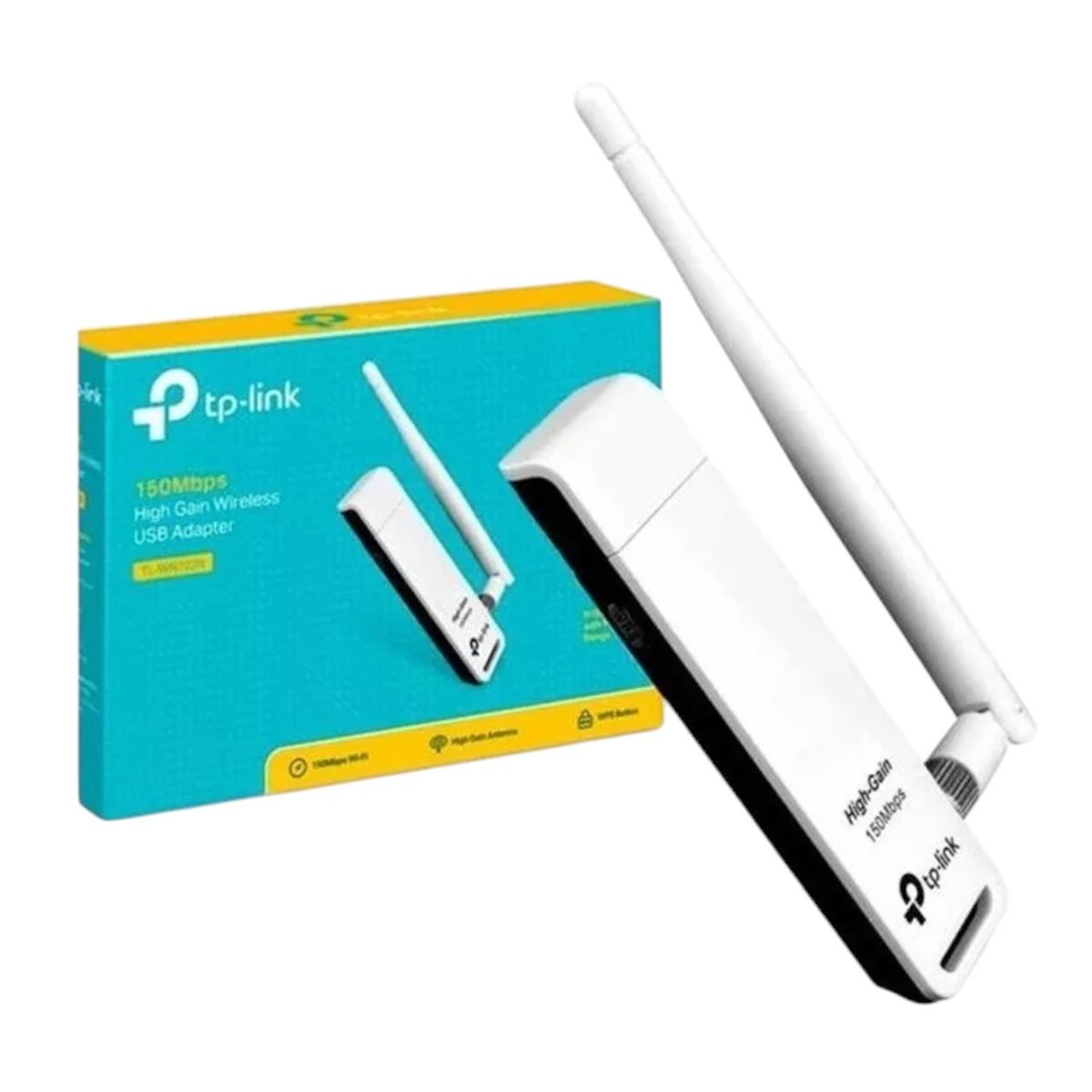 GENERICO - Adaptador Usb Inalambrico Wifi Tplink Tl-wn722n 150mb Antena