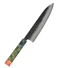 GENERICO - Cuchillo Chef 8" Acero Damasco – Hecho a Mano para Cocina Profesional