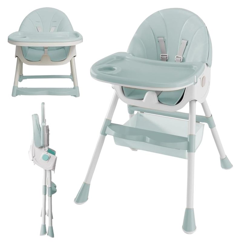 GENERICO - Silla Comedor Plegable Altura Ajustable Para Bebés 3 En 1