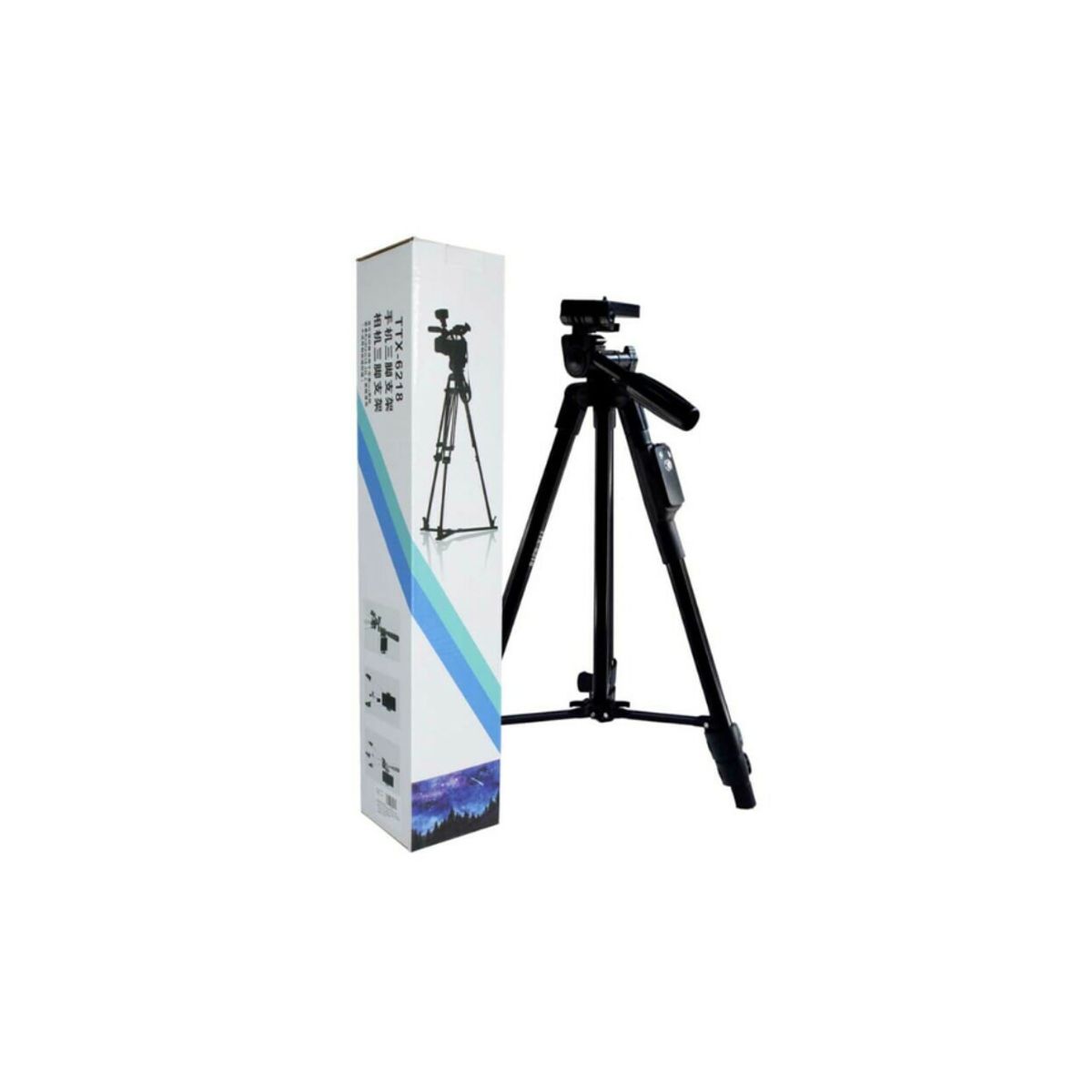 GENERICO - Tripode movible con soporte para celular y cámara 12m