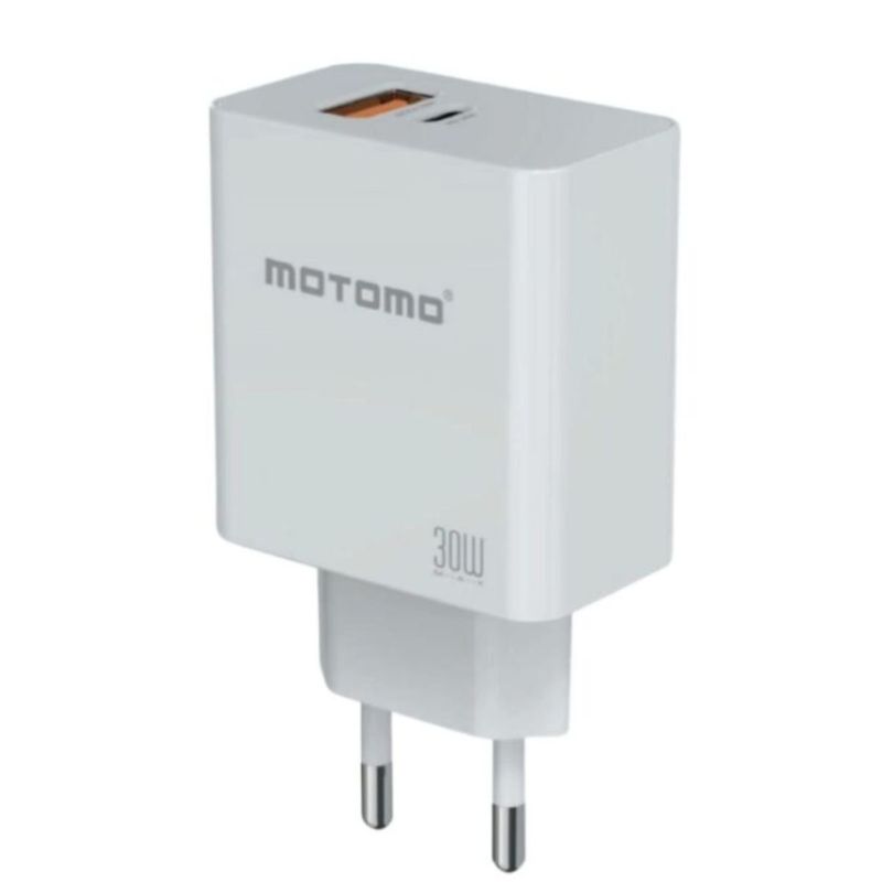 MOTOMO - Cargador Doble Carga Rápida 30 W Tipo C Y Usb