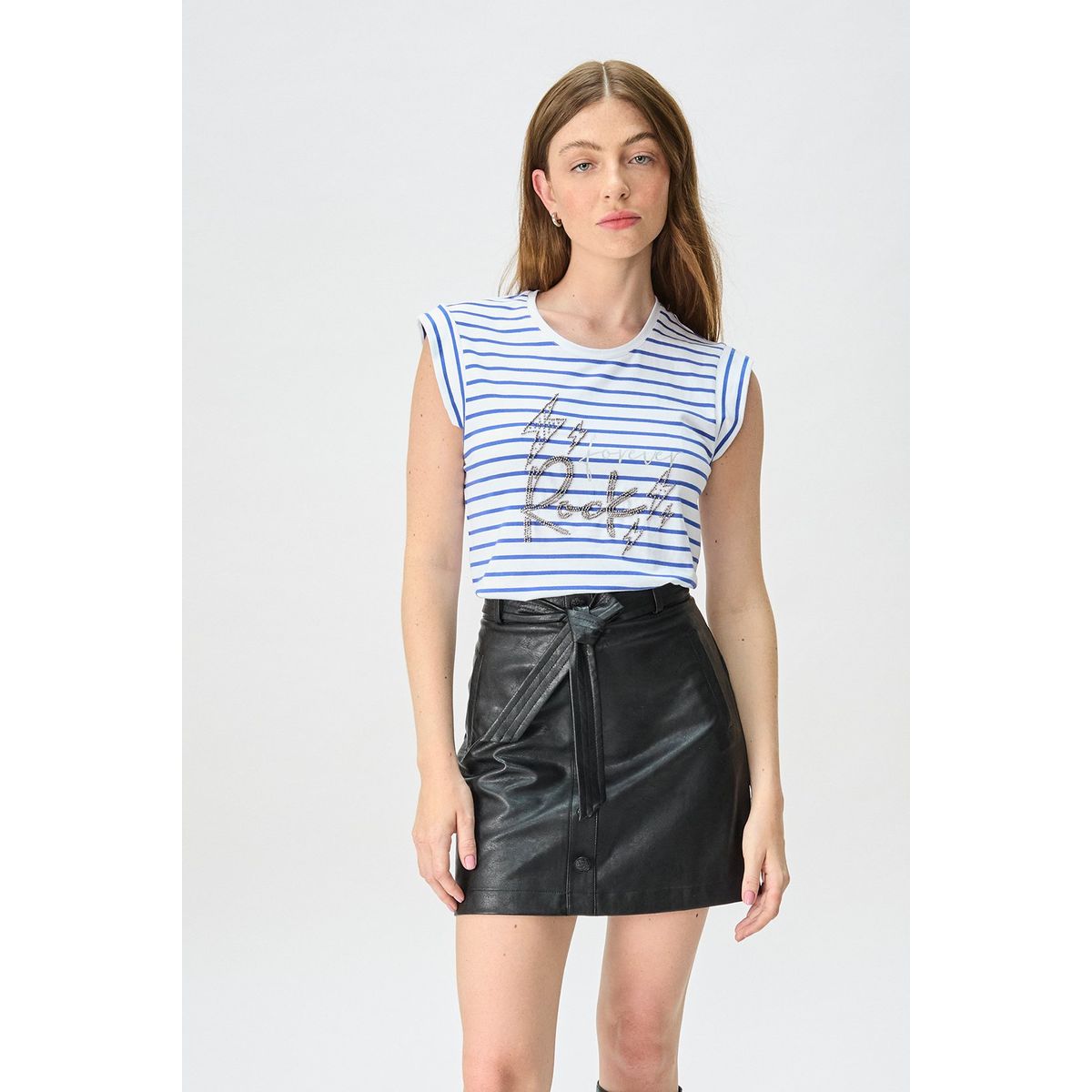 IO - Polera Sin Mangas Azulino Mujer Io