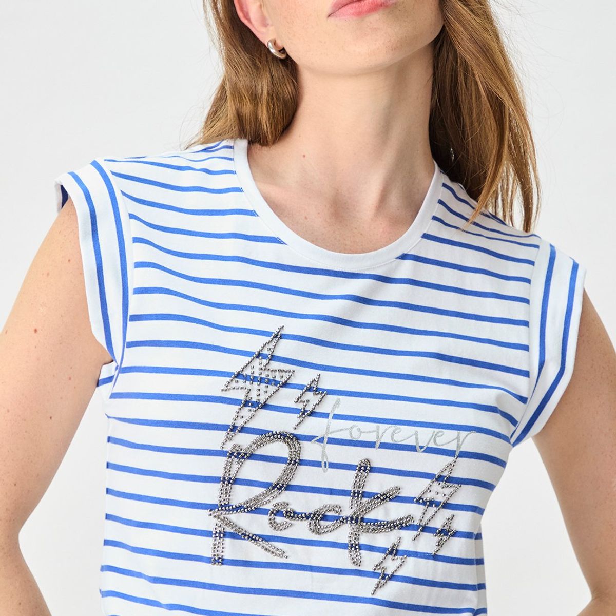 IO - Polera Sin Mangas Azulino Mujer Io