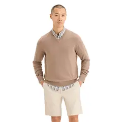 DOCKERS - Sweater Hombre V-Neck Regular Fit Café