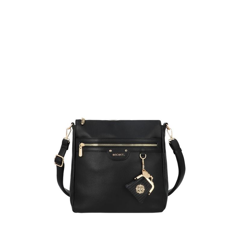 SECRET - Bandolera Secret Lisse FW25 L Negro
