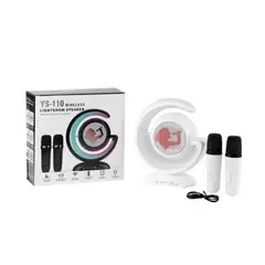 GENERICO - Altavoz Estereo Bluetooth Karaoke Portatil Luz Led Ys-110