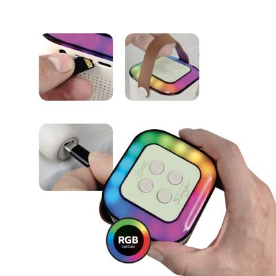 Imagen 2 del producto Mini Parlante Karaoke Infantil Con 2 Microfonos Inalambricos