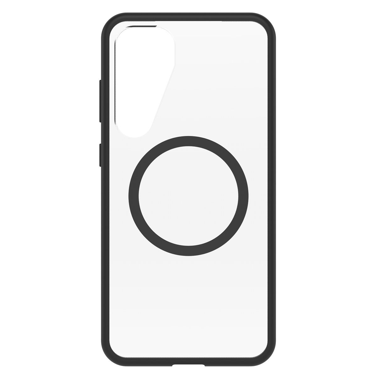 SAMSUNG - Carcasa Magnética React Color Negro Transparente Galaxy S25+