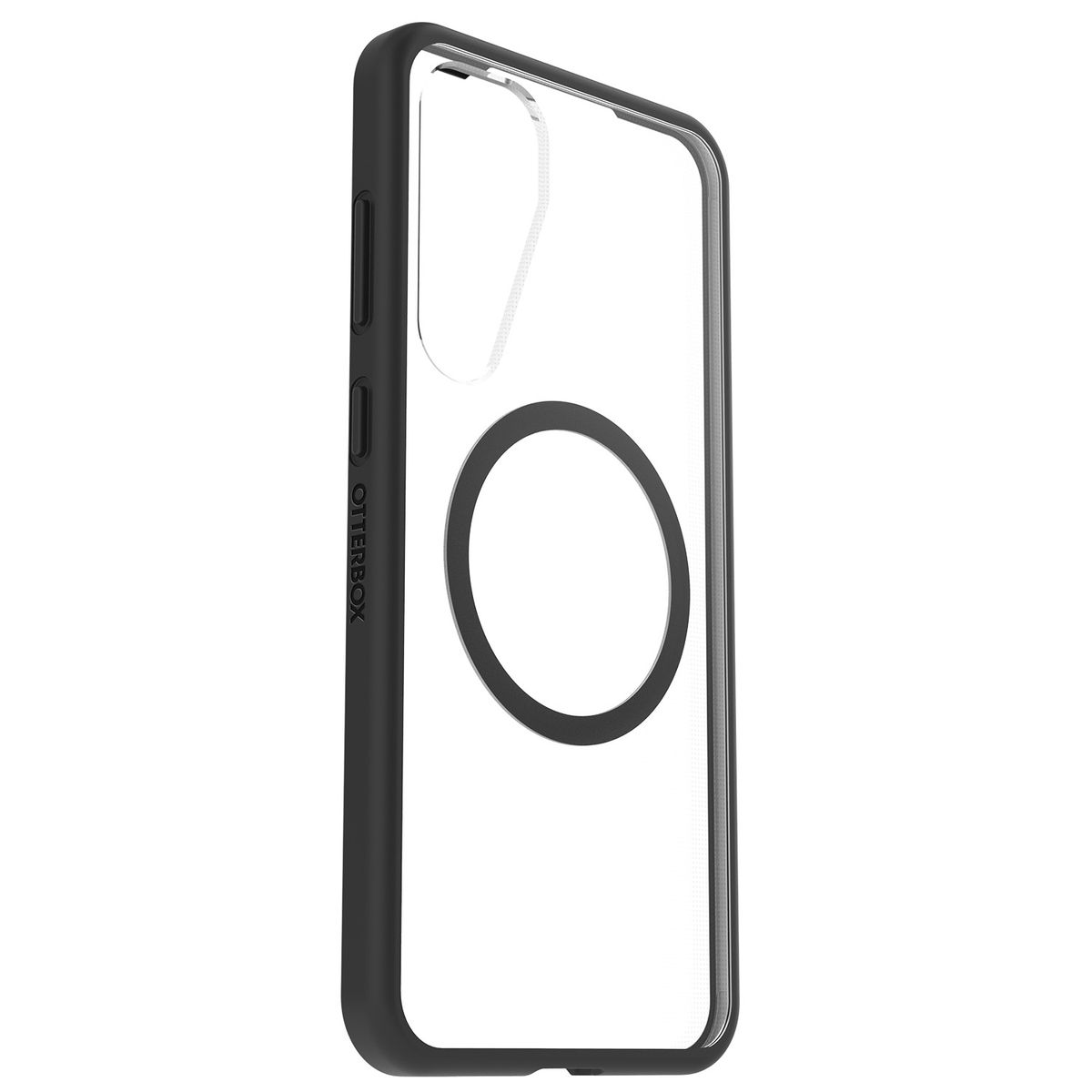 SAMSUNG - Carcasa Magnética React Color Negro Transparente Galaxy S25+