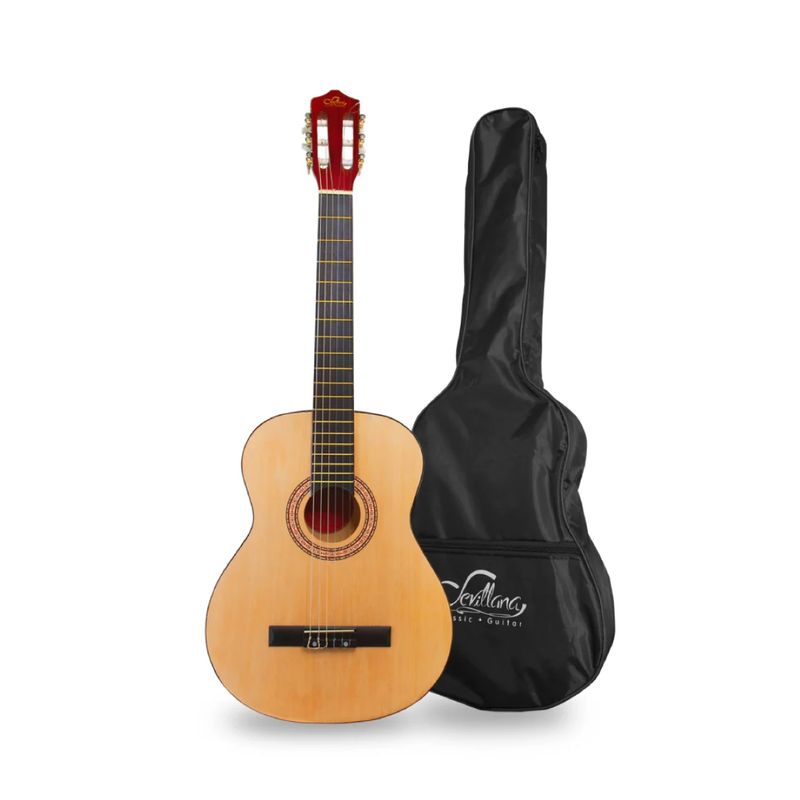 SEVILLANA - Guitarra Clasica Infantil Sevillana 34 Pulgadas con Funda
