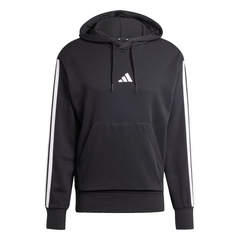 ADIDAS - Polerón con Capucha Essentials 3 Tiras Felpa Francesa