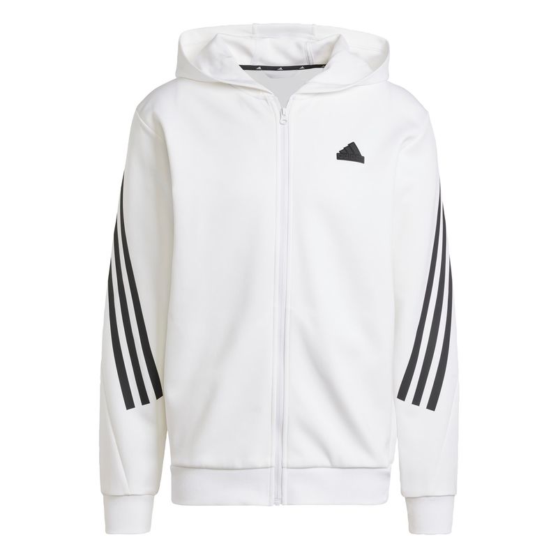 ADIDAS - Polerón con Capucha Future Icons 3 Tiras con Cierre Frontal