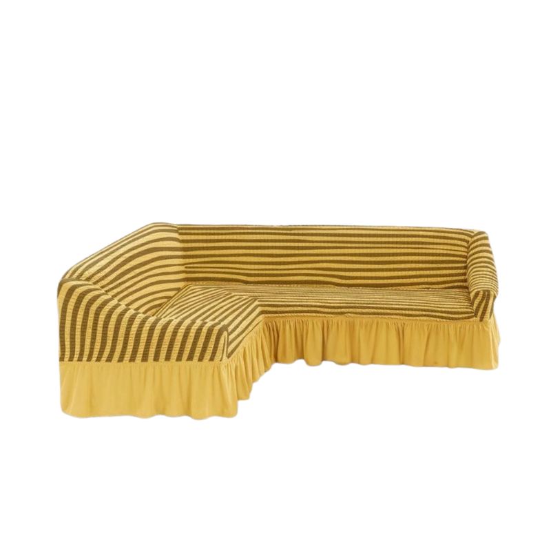 GENERICO - Funda Cubre Sillón Sofá Turco Tipo L Diseño Lineal
