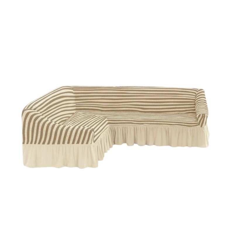GENERICO - Funda Cubre Sillón Sofá Turco Tipo L Diseño Lineal