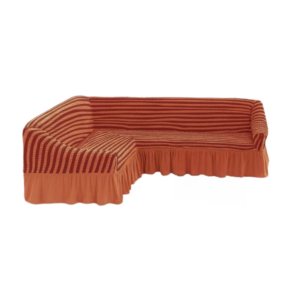 GENERICO - Funda Cubre Sillón Sofá Turco Tipo L Diseño Lineal