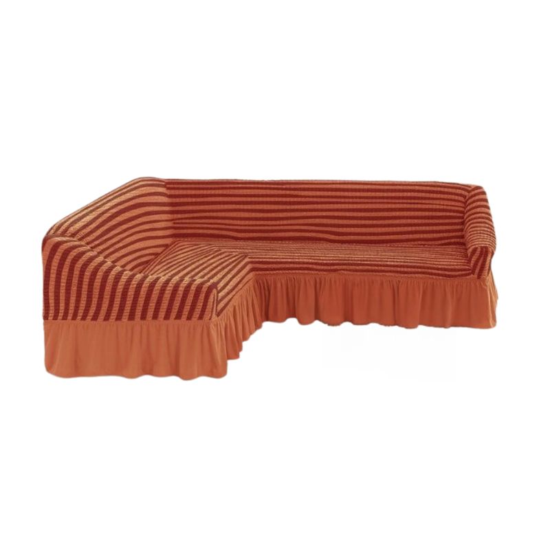 GENERICO - Funda Cubre Sillón Sofá Turco Tipo L Diseño Lineal
