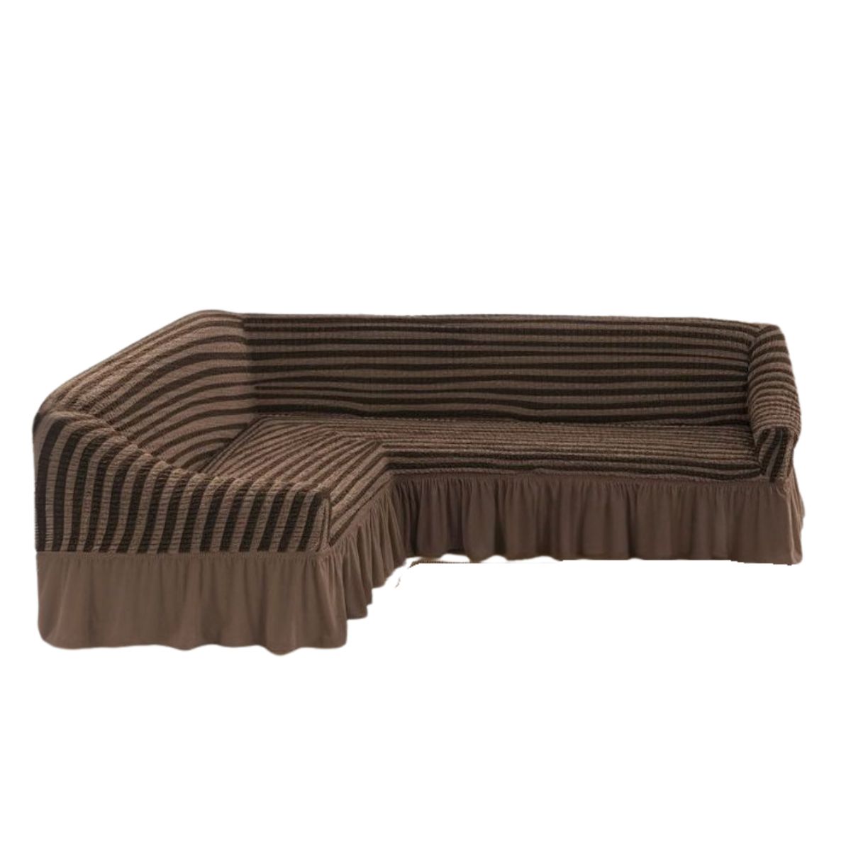 GENERICO - Funda Cubre Sillón Sofá Turco Tipo L Diseño Lineal