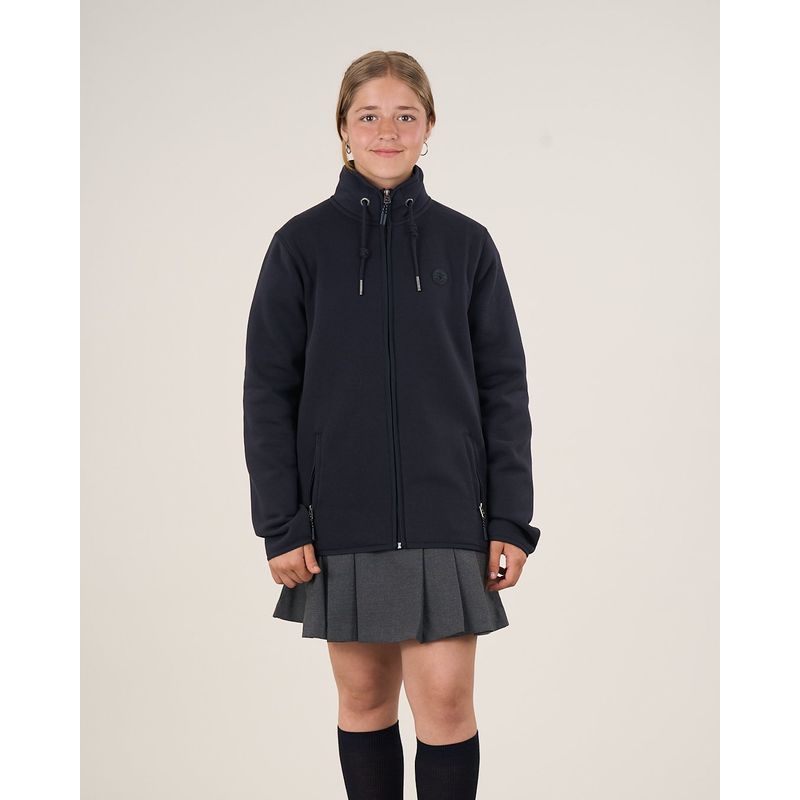 POLEMIC - Poleron escolar niña cierre sin gorro 12 a XL Polemic