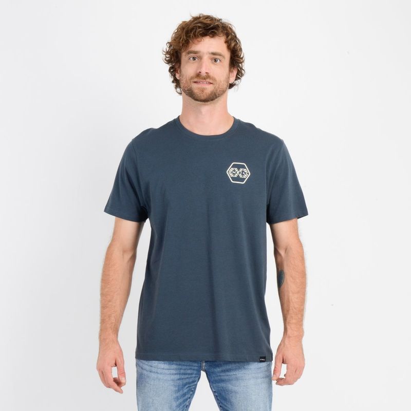 O'NEILL - POLERA MANGA CORTA ETNIC  VERDE OSCURO