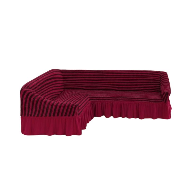 GENERICO - Funda Cubre Sillón Sofá Turco Tipo L Diseño Lineal