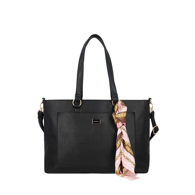 SECRET - Cartera Tote Secret Riga FW25 L Negro