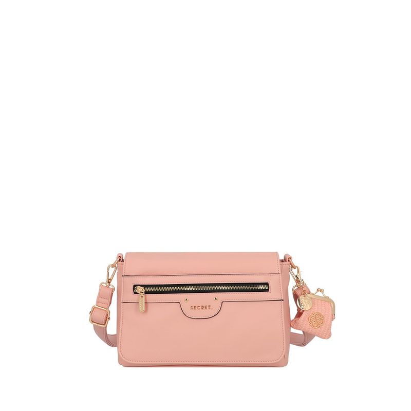 SECRET - Bandolera Secret Lisse FW25 M Rosado