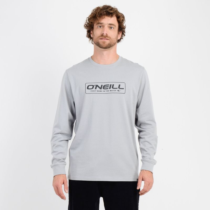 O'NEILL - POLERA MANGA LARGA BRUCE  GRIS CLARO