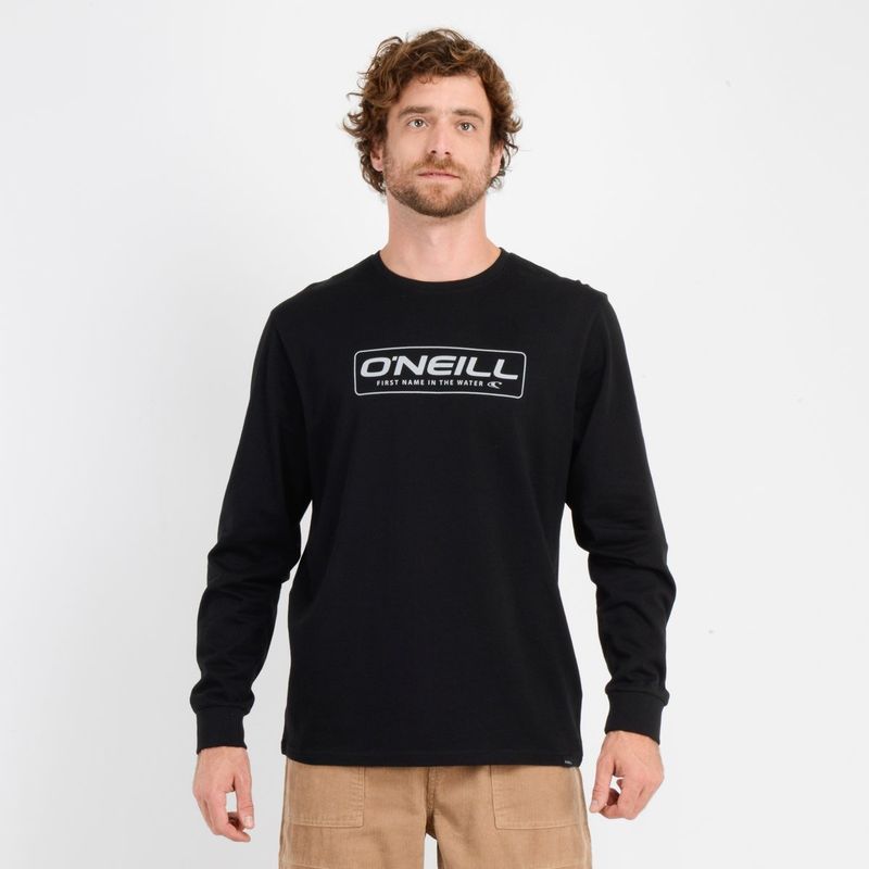 O'NEILL - POLERA MANGA LARGA BRUCE  NEGRO