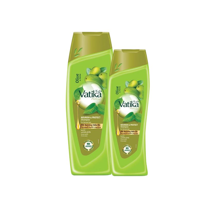 VATIKA NATURALS - Pack Shampoo Vatika Oliva y Henna 400 ml + 200 ml