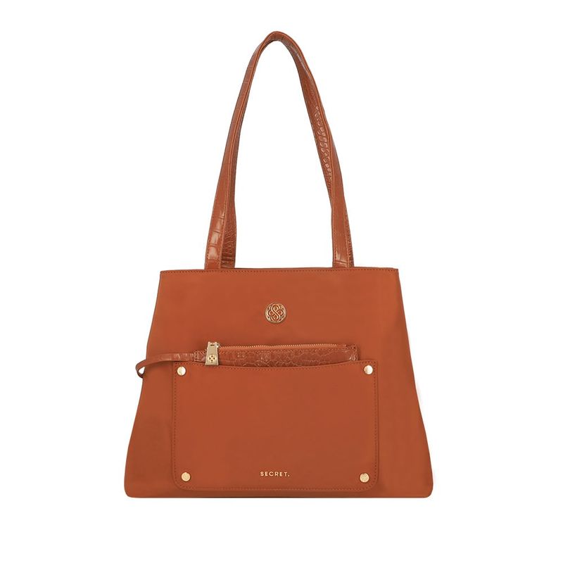 SECRET - Cartera de hombro Secret Girona FW25 L Café Medio