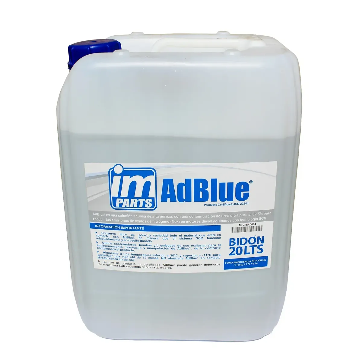 IM PARTS - Adblue, Urea Para Control De Emisiones Nox 20lts