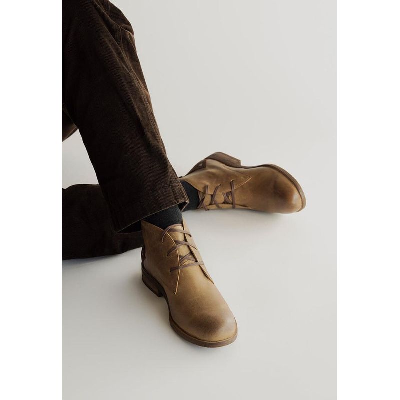 GIANI DAFIRENZE - Botin Hombre De Cuero Escuti Cafe C9.