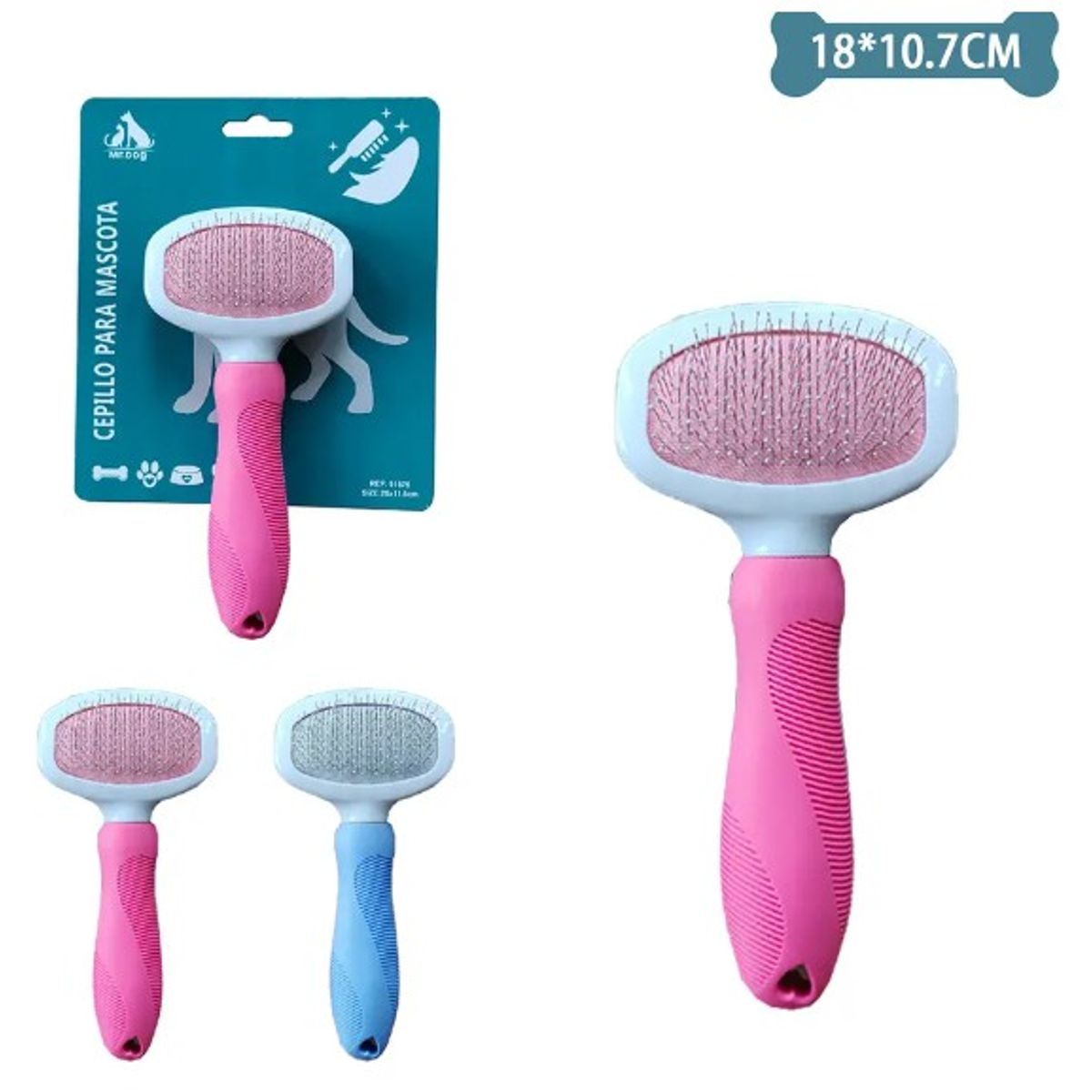 GENERICO - Cepillo Con Agujas Finas 18107Cm Color Aleatorio