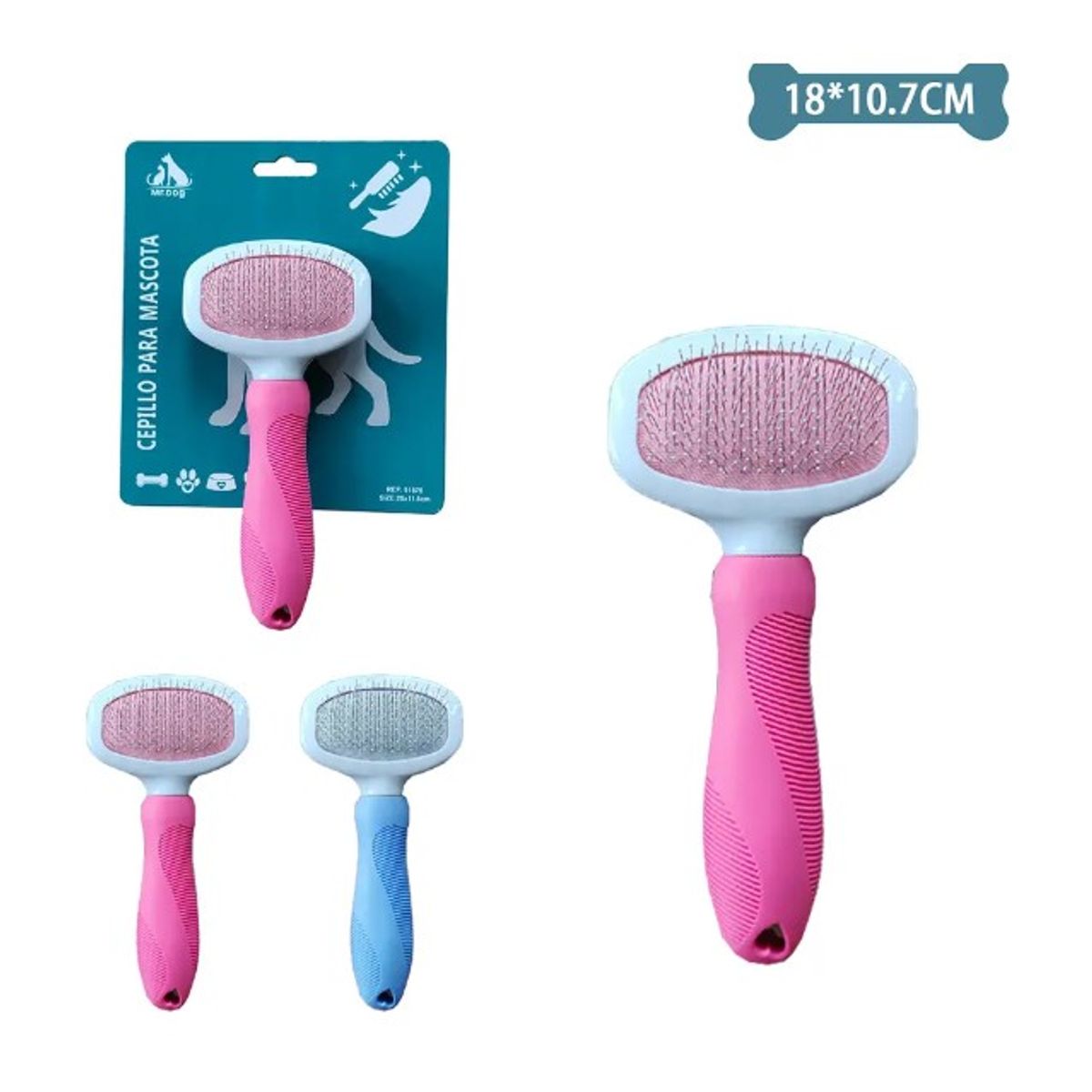 GENERICO - Cepillo Con Agujas Finas 18107Cm Color Aleatorio