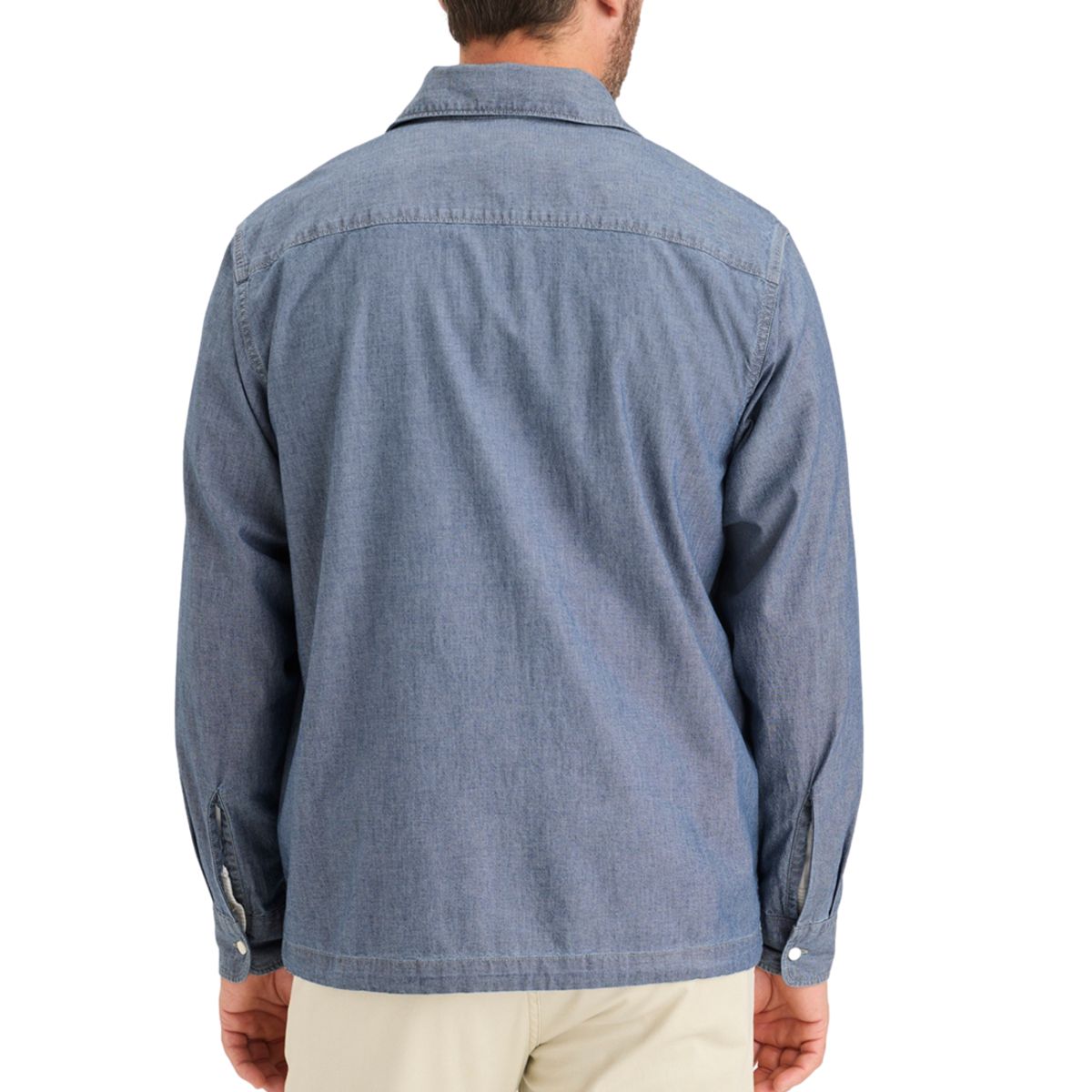 DOCKERS - Camisa Hombre Coach's Relaxed Fit Azul Dockers