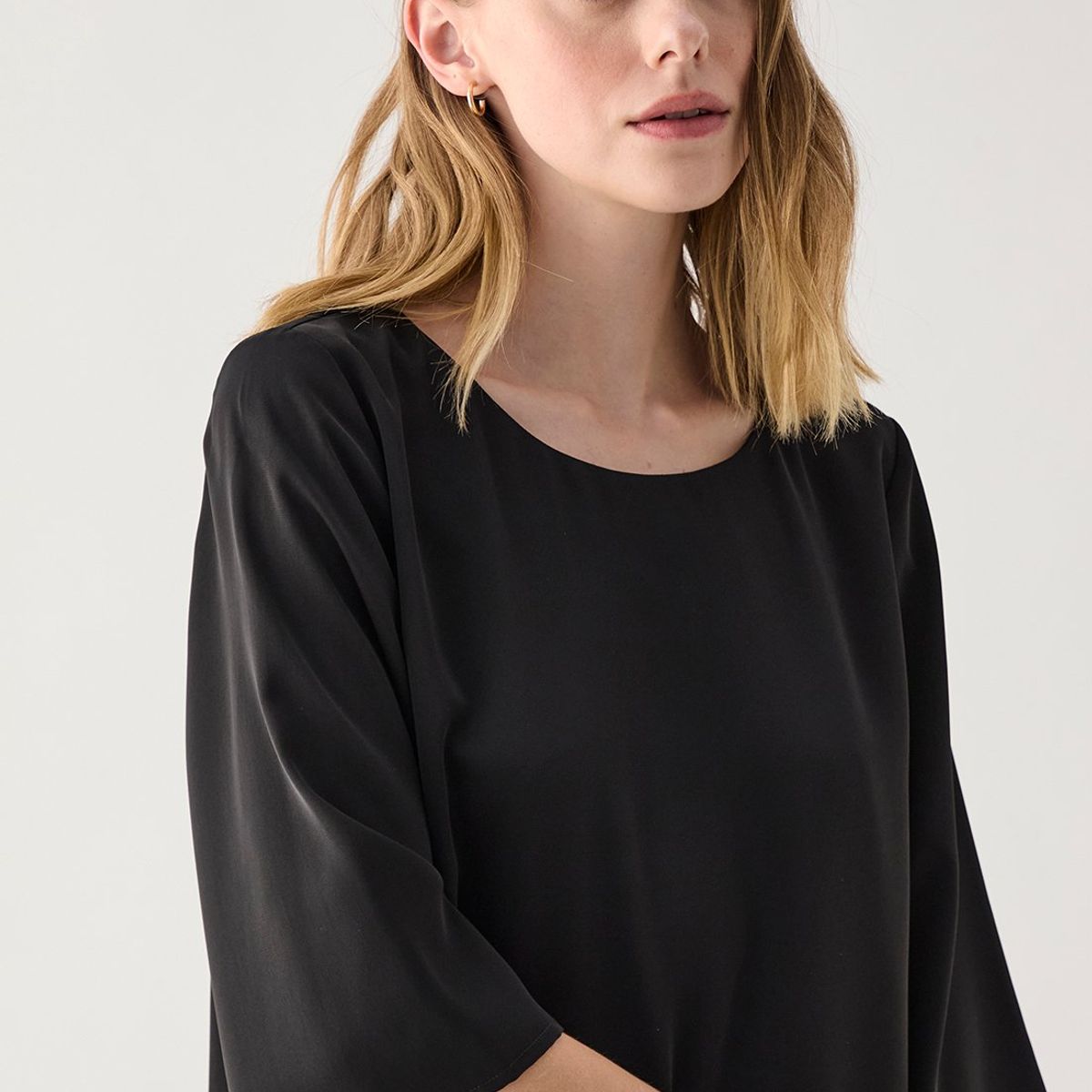 ASH - Blusa Manga Larga Negro Mujer Ash