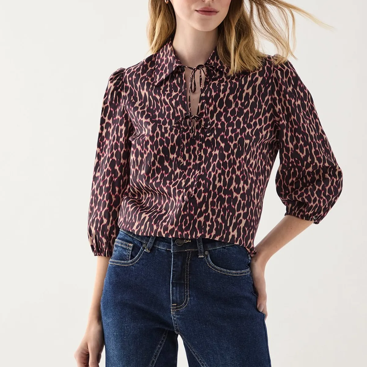 ASH - Blusa Manga Larga Avellana Mujer Ash