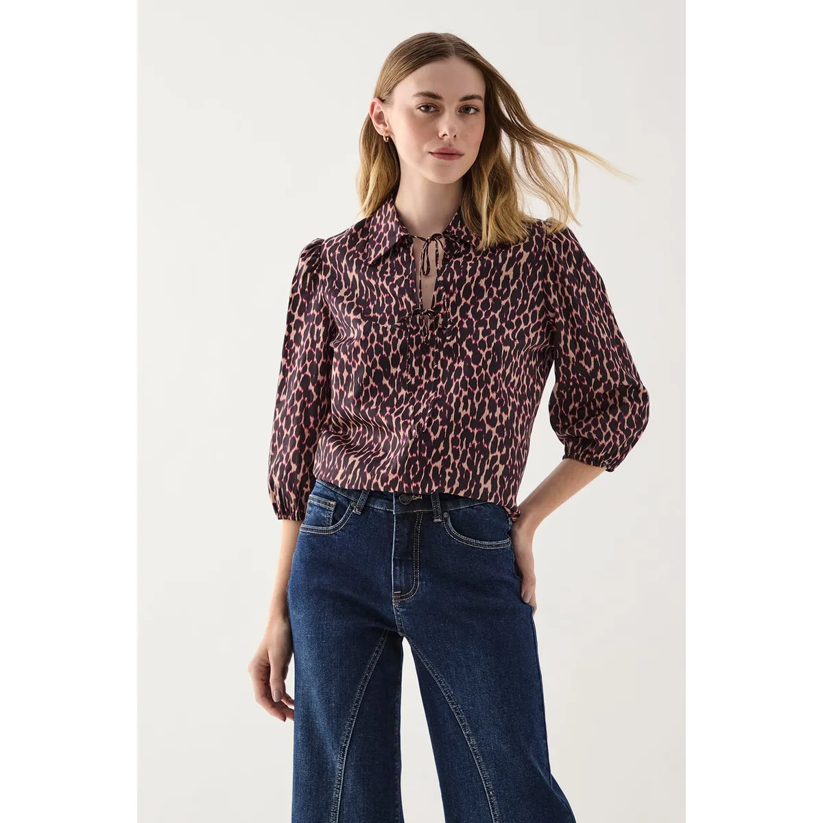 ASH - Blusa Manga Larga Avellana Mujer Ash