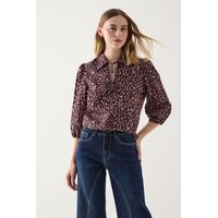 Blusa Manga Larga Avellana Mujer