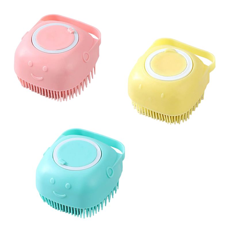 GENERICO - Pack X2 Cepillo De Baño Perro Y Gato Con Dispensador